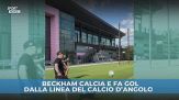 Colpo da maestro di Beckham: gol dalla linea del calcio d'angolo