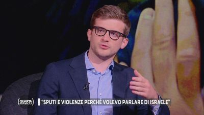 "Sputi e violenze perché volevo parlare di Israele"