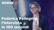 Federica Pellegrini, l'intervista in 100 secondi