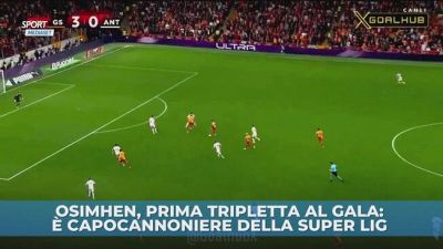 Gala, prima tripletta per Osimhen