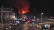 Maxi incendio nella notte a Catania