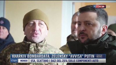 Breaking News delle 17.00 | Kharkiv bombardata, Zelensky "avvisa" Putin