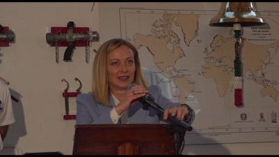 Meloni a Gedda sulla Vespucci: "Nave ambasciatrice d'Italia"