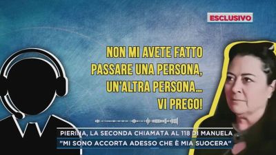 Pierina, la seconda chiamata al 118 di Manuela