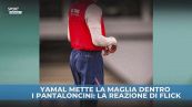 Yamal come ai vecchi tempi: maglia dentro i pantaloncini