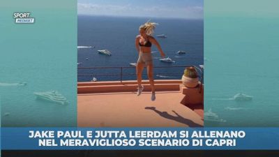 Jutta e Jake Paul, allenamento a Capri da sballo