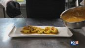 Gusto: tortelli di ricotta e tartufo bianchetto agli scampi