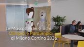 Le mascotte di Milano Cortina 2026 in Torre Allianz