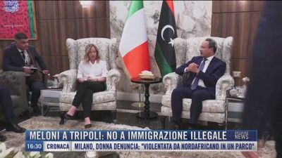 Breaking News delle 16.00 | Meloni a Tripoli: no a immigrazione illegale