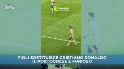 Ronaldo sostituito furioso con Pioli