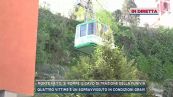 Monte Faito, si rompe il cavo di trazione della funivia