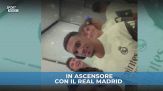 La reazione quando ti trovi in ascensore con i giocatori del Real