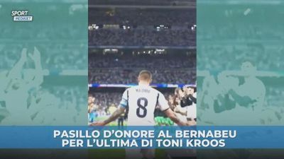Brividi al Bernabeu per il saluto a Kroos