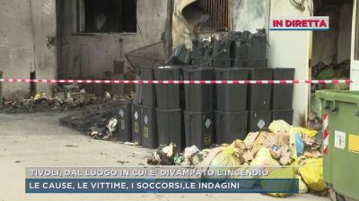 Tivoli, dal luogo in cui è divampato l'incendio