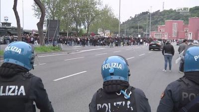 Scontri a Roma prima del derby