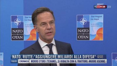 Breaking News delle 11.00 | Nato, Rutte: "Aggiungere miliardi alla difesa"