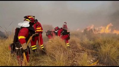 Andalusia, vigili del fuoco ancora al lavoro per spegnere l'incendio