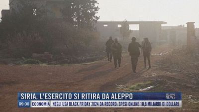 Breaking News delle 09.00 | Siria, l'esercito si ritira da Aleppo
