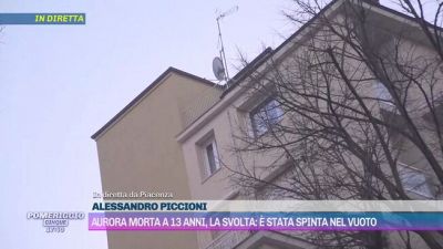 Aurora morta a 13 anni, la svolta: è stata spinta nel vuoto