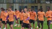 Fiorentina, l'allenamento prima del The New Saints