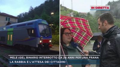 Mele (Ge), binario interrotto da 24 anni per una frana