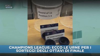 Champions League: ecco le urne per i sorteggi degli ottavi di finale