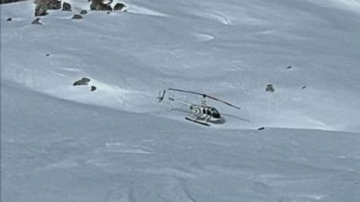 Deve sciare, atterra con l'elicottero a Madonna di Campiglio