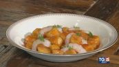 Gnocchi con gamberi e bisque