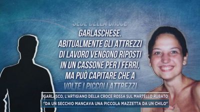 Garlasco, l'artigiano della croce rossa sul martello rubato