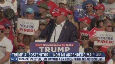 Breaking News delle 14.00 | Trump ai sostenitori: "Non mi arrenderò mai"