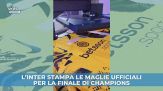 L'Inter stampa le maglie per la Finale