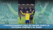 I festeggiamenti dell'Al-Nassr dopo la vittoria contro l'Al Raed