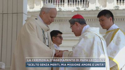 La cerimonia d'insediamento di Papa Leone XIV