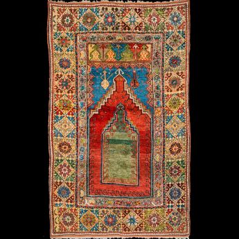 Preghiera Mujur, Anatolia Centrale, XIX sec., 175 x 125 cm.