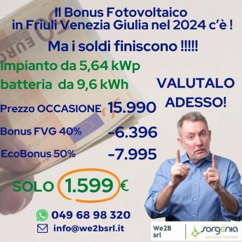 Bonus 90% Fotovoltaico in Friuli Venezia Giulia