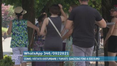 Como, l'ordinanza del comune: "Non importunare i turisti"