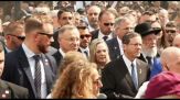 Al via da Auschwitz la Marcia dei vivi con Presidente Israele Herzog