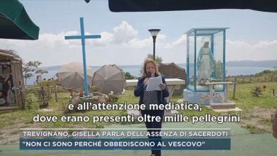 Trevignano, Gisella parla dell'assenza di sacerdoti