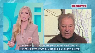 Trieste, Claudio accusa Sebastiano per la morte di Lilly