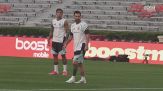 Lautaro e Messi, allenamento al Jordan-Hare Stadium