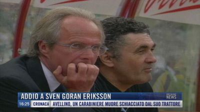 Breaking News delle 16.00 | Addio a Sven Goran Eriksson