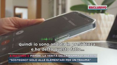 Pifferi, la verità della mamma di Alessia