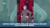 Sabalenka in passerella alla Miano Fashion Week
