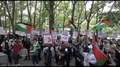 A New York manifestazione pro-Palestina per anniversario Nakba