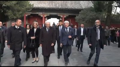 Italia-Cina, Mattarella è arrivato a Pechino in visita di Stato