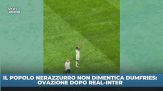 Il popolo nerazzurro non dimentica Dumfries: ovazione a fine Real-Inter