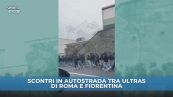 Scontri in autostrada fra tifosi della Fiorentina e della Roma GUARDA IL VIDEO
