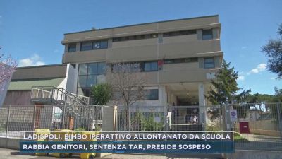 Ladispoli, bimbo iperattivo allontanato da scuola
