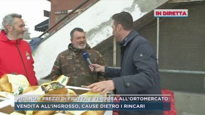 Milano, i prezzi di frutta e verdura all'ortomercato
