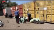 Roma, moto e pezzi di ricambio rubati: sequestrati 21 container